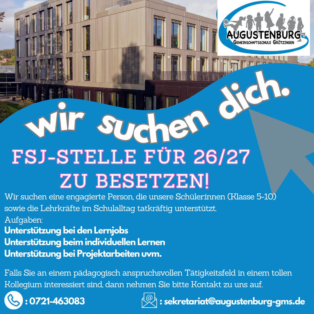 FSJ Stelle für 2526 zu besetzen 2